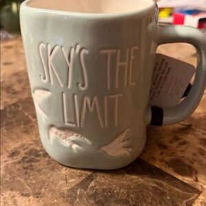 Sky's The Limit Ceramic Rae DunnMug - Light Blue